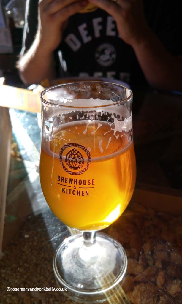 Sampling beer at Brewhouse and Kitchen Portsmouth © rosemaryandporkbelly.co.uk