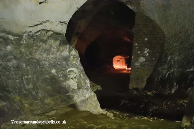 Inside Reigate Caves Tunnel Road West © rosemaryandporkbelly.co.uk