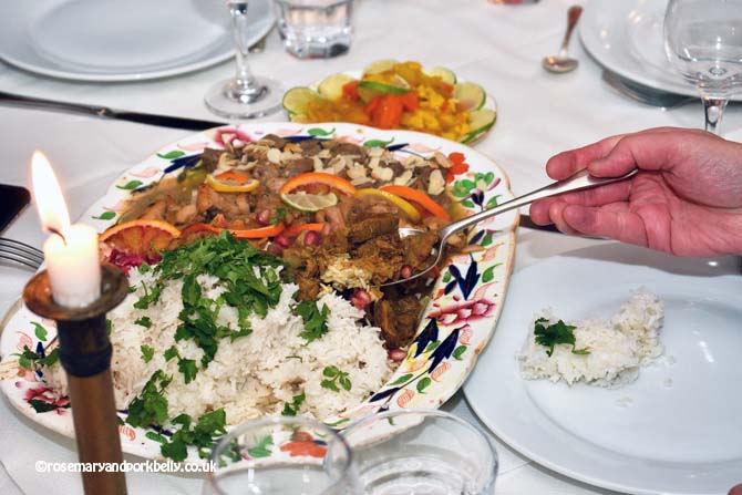Regency style curry and rice, Regency Town House Hove Sussex © rosemaryandporkbelly.co.uk