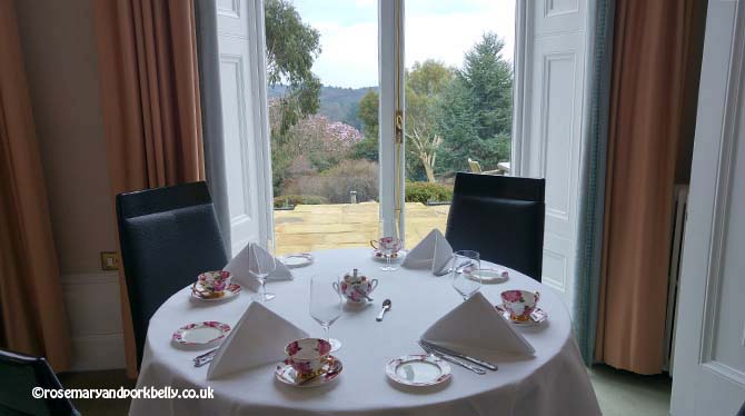 View the gardens from your table © rosemaryandporkbelly.co.uk