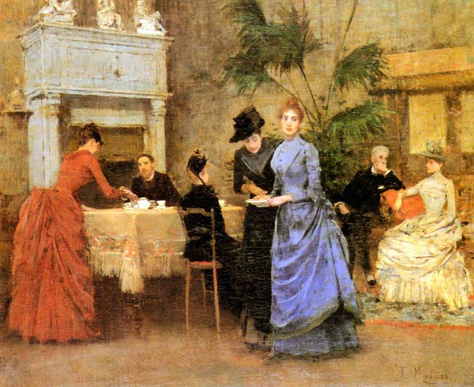 Afternoon Tea by Francisco Miralles Galup, Artist