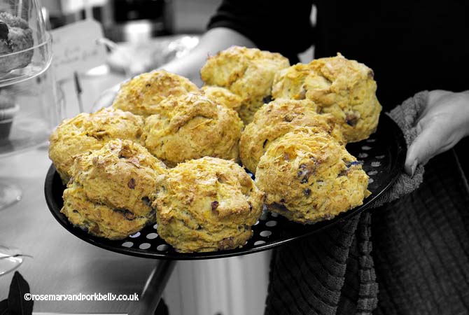 Pear, cheddar and walnut scones © rosemaryandporkbelly.co.uk