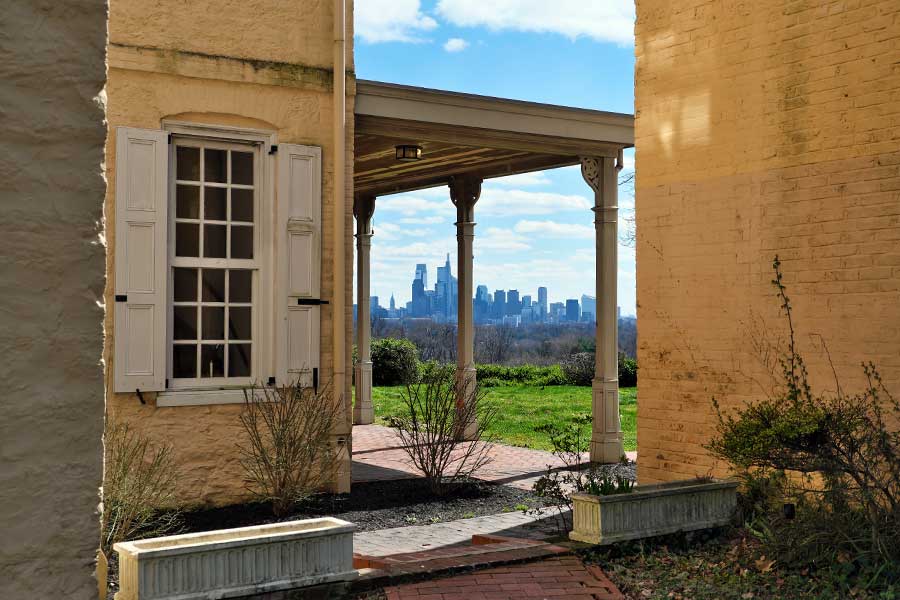 View of Philadelphia from Belmont Mansion in Fairmount Park