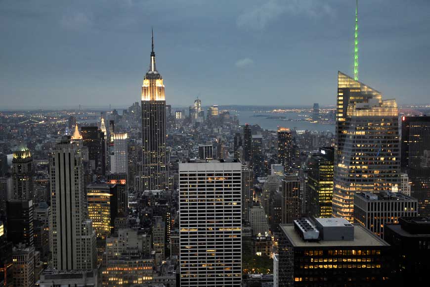 New York skyline from the 'Top of the Rock', Rockefeller Center © rosemaryandporkbelly.co.uk