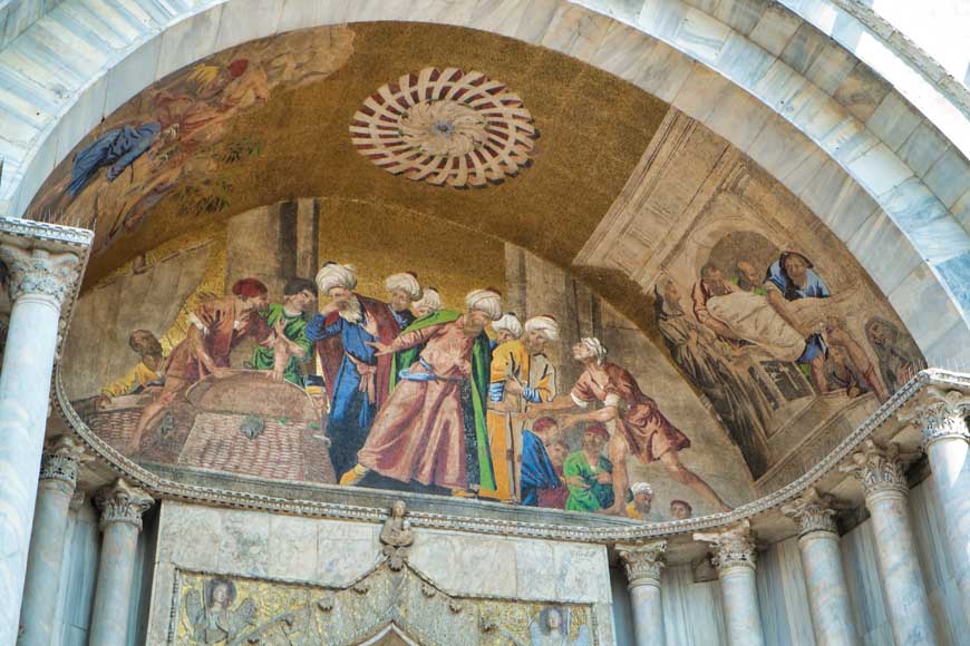 Fresco St Mark's Basilica Venice Italy © rosemaryandporkbelly.co.uk