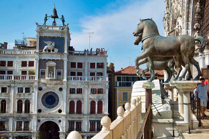 The Horses of Saint Mark, St Mark's Basilica Venice Italy © rosemaryandporkbelly.co.uk