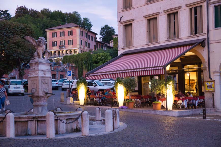 Evening in Asolo, Veneto Italy © rosemaryandporkbelly.co.uk