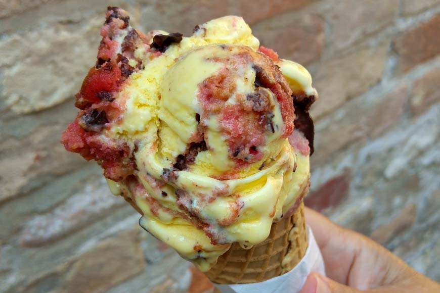 Zuppa Inglese gelato © rosemaryandporkbelly.co.uk