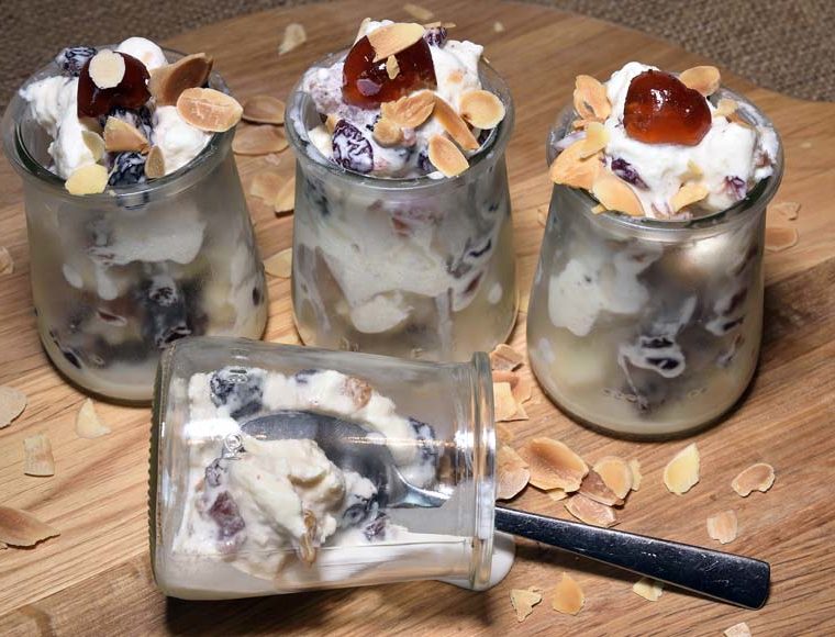 Festive tutti frutti ice cream © rosemaryandporkbelly.co.uk
