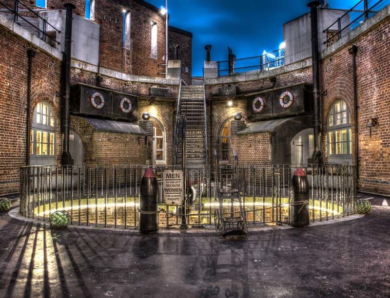 Spitbank Fort courtyard, Solent estuary Hampshire © Solent Forts