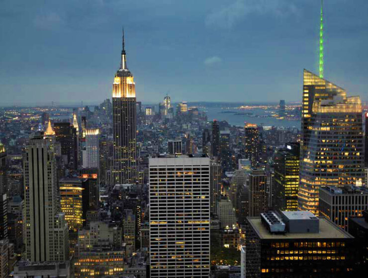 New York skyline from the 'Top of the Rock', Rockefeller Center