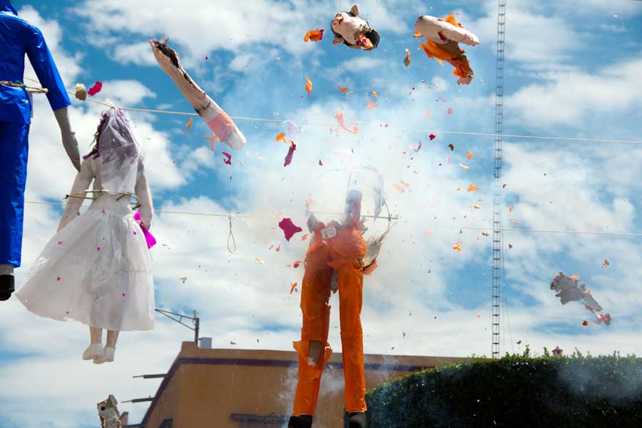 Burning of the Judases (La quema de Judas), San Miguel de Allende, Mexico
An Easter Sunday tradition. Effigies of unpopular celebrities and politicians are blown up.