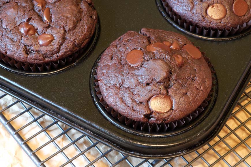 Vegan chocolate orange muffins © rosemaryandporkbelly.co.uk