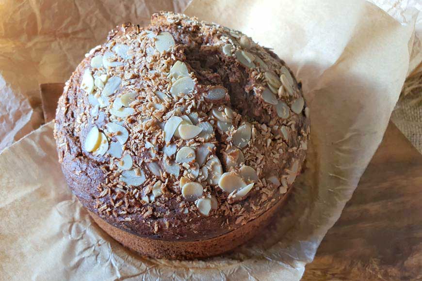 Banana and coffee cake
