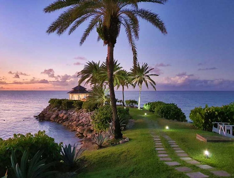 Sunset at Blue Waters Resort in Antigua