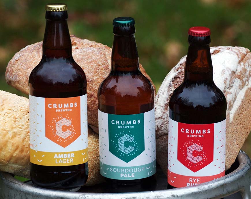 Crumbs beer made from bread © Crumbs Brewing
