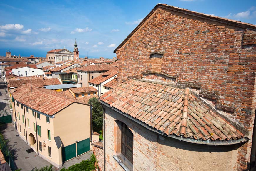 Rooftops from the walls of Cittadella