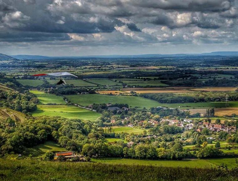 Fulking from Devil's Dyke East Sussex UK © rosemaryandporkbelly