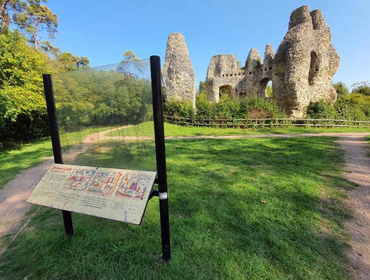 Ruins of King John's Castle Odiham Hampshire UK