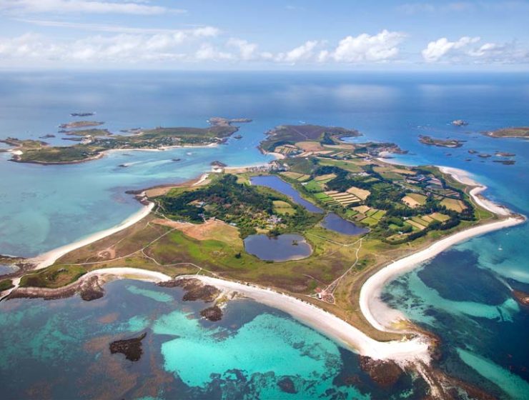 Tresco Island from the air © Rob Lea