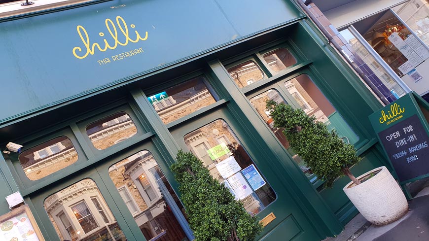 Chilli Thai restaurant, Hove UK © rosemaryandporkbelly.co.uk