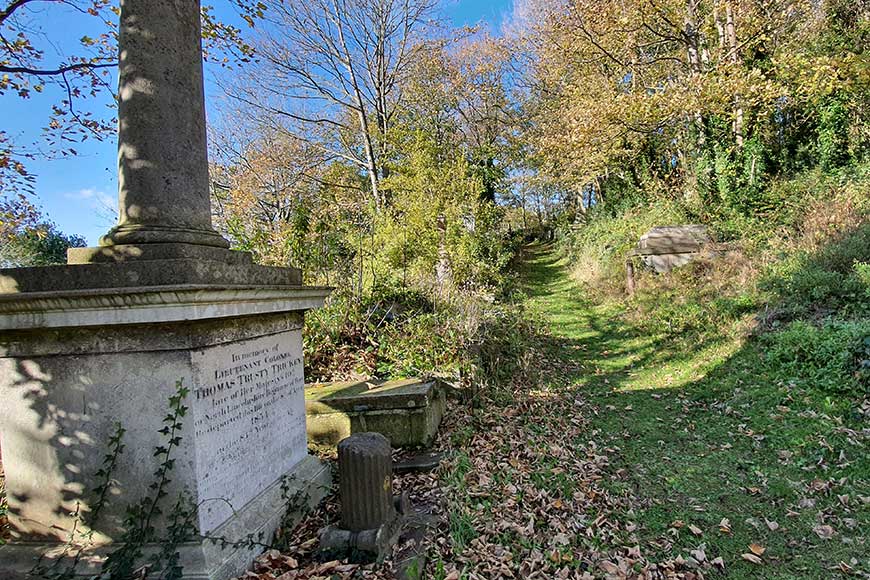 Footpath at Brighton Extra Mural Cemetery