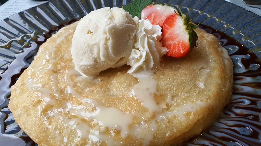 Thai pancake and ice-cream, Chilli restaurant, Hove © rosemaryandporkbelly.co.uk
