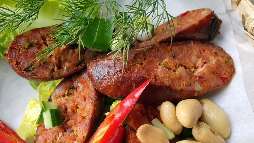 Thai sausage, Chilli Thai restaurant, Hove © rosemaryandporkbelly.co.uk