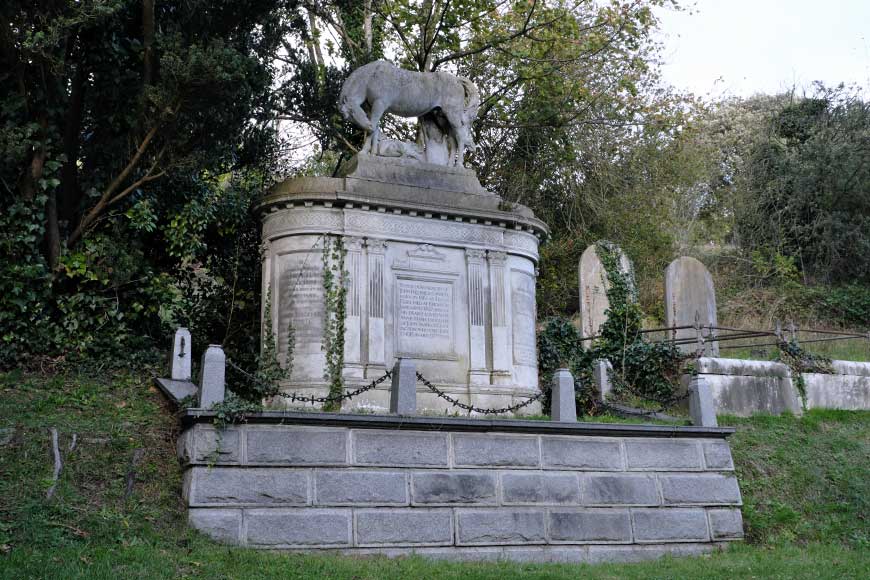 The tomb of John Frederick Ginnett, a circus master