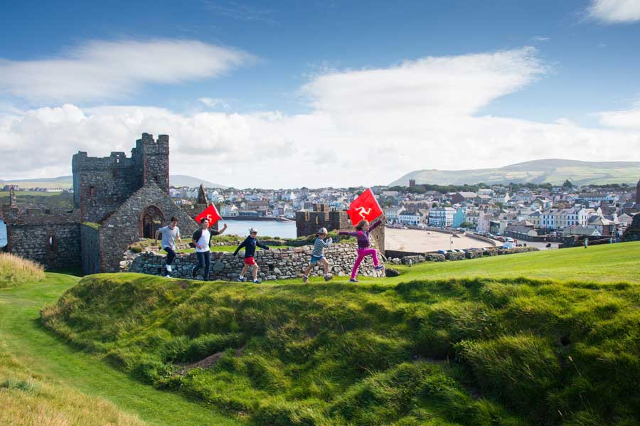 Children at Peel Castle, Isle of Man © Jill Jennings