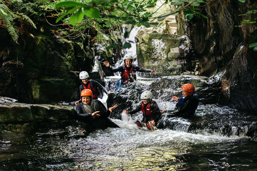 Family Gorge Walking Isle of Man © Isle of Man Department for Enterprise