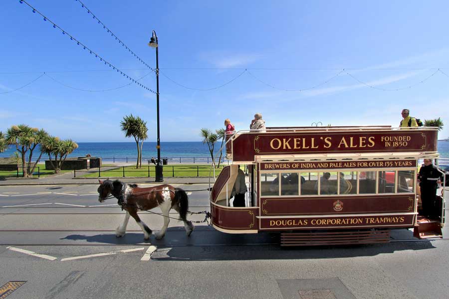 Okell's Horse Tram on Douglas Promenade