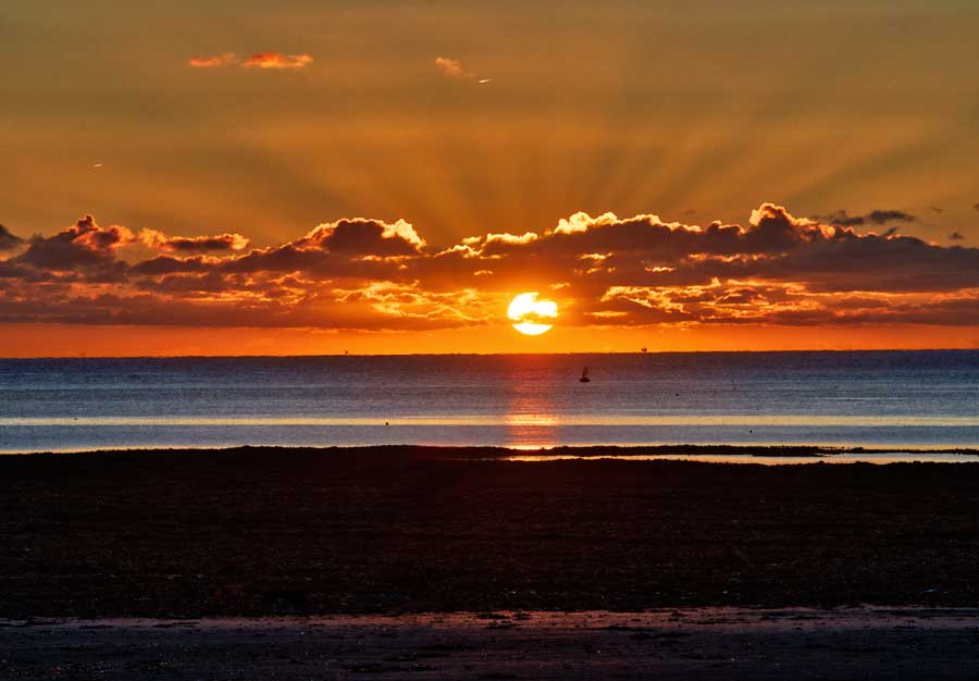 Sunrise at Douglas in the Isle of Man © Neil Howard