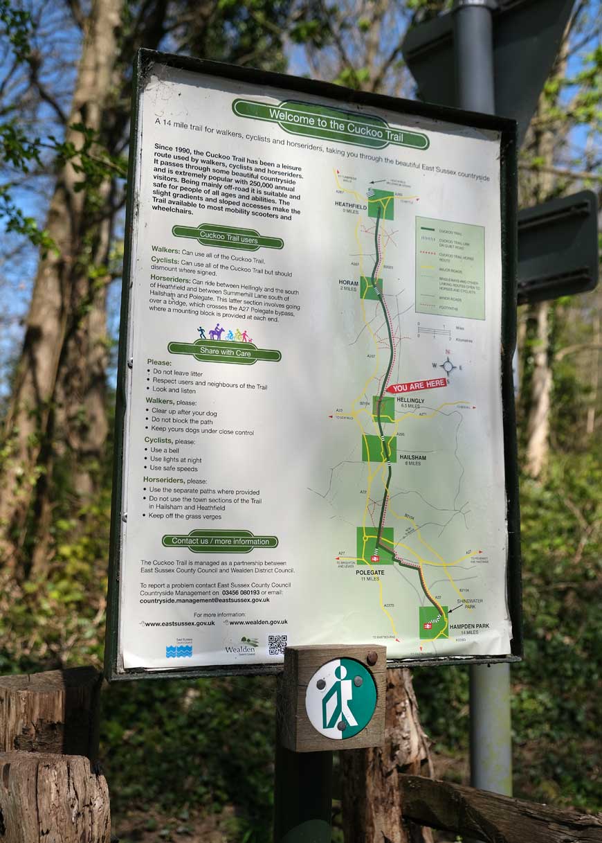 Cuckoo Trail information board, East Sussex ©rosemaryandporkbelly