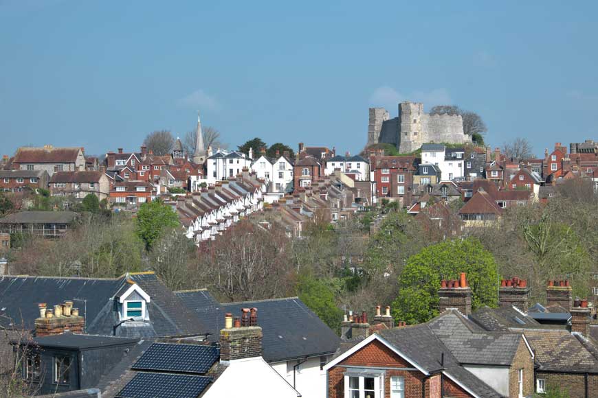 Lewes viewed from The Mount
