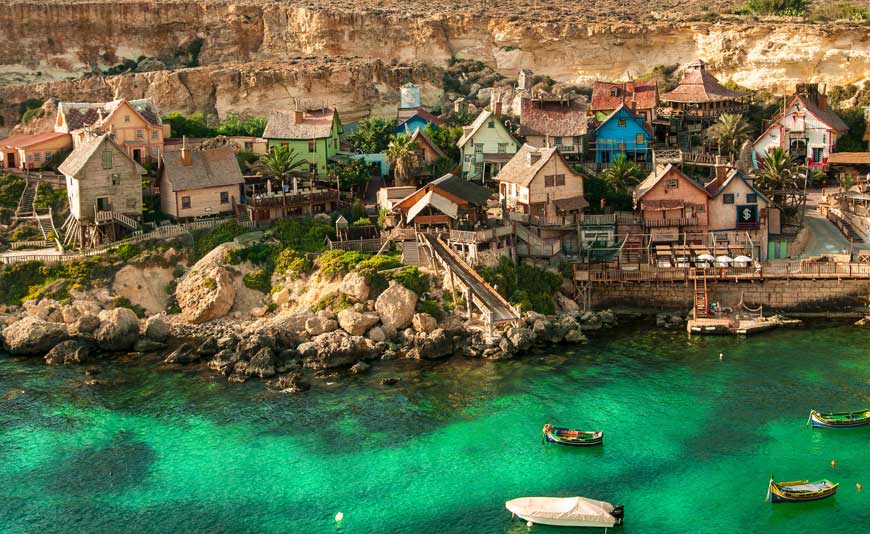 Popeye's village, Malta ©Magdalena Smolnicka, Unsplash