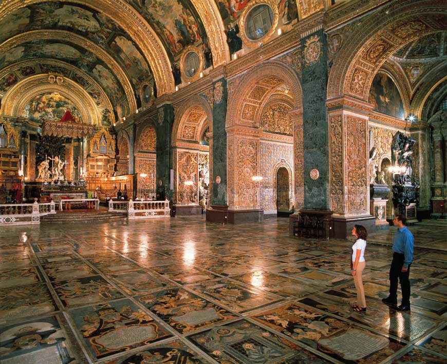 St. John's Co Cathedral interior, Malta ©viewingmalta.com