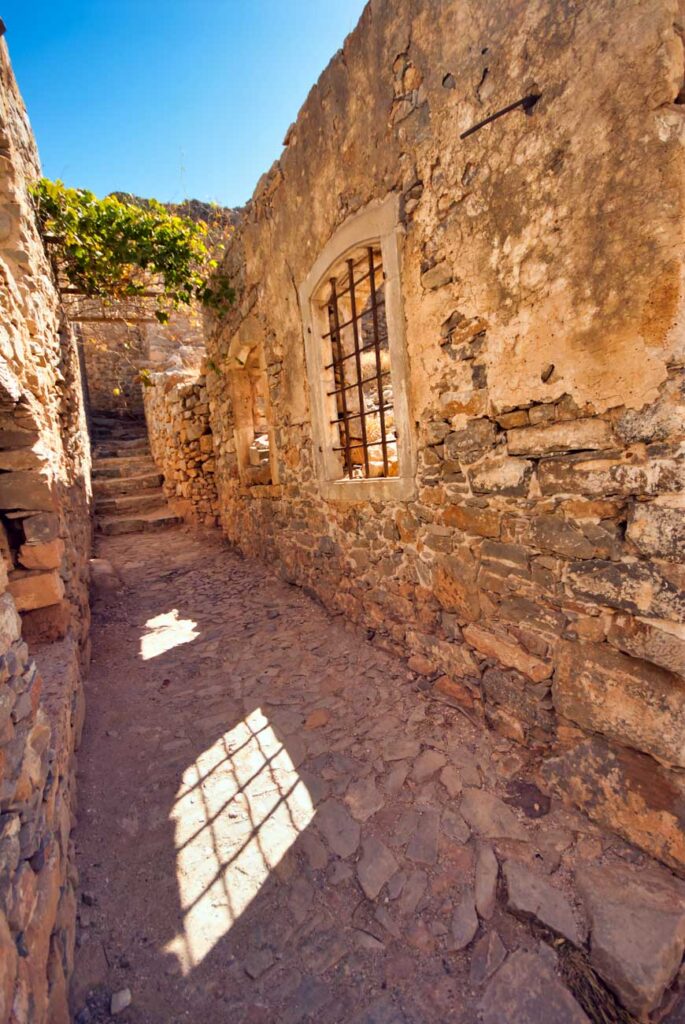 Back streets on Spinalonga Crete ©rosemaryandporkbelly