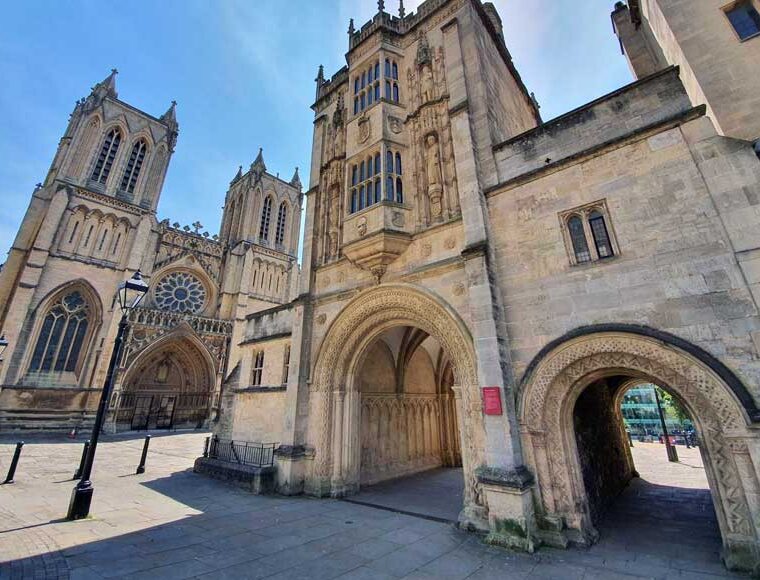 The Abbey Gatehouse and Cathedral in Bristol