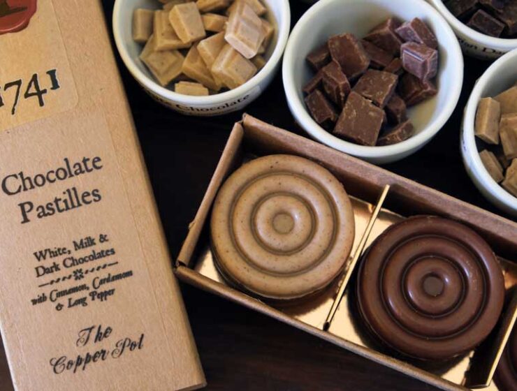 Chocolate pastilles made from a 1741 recipe from The Copper Pot