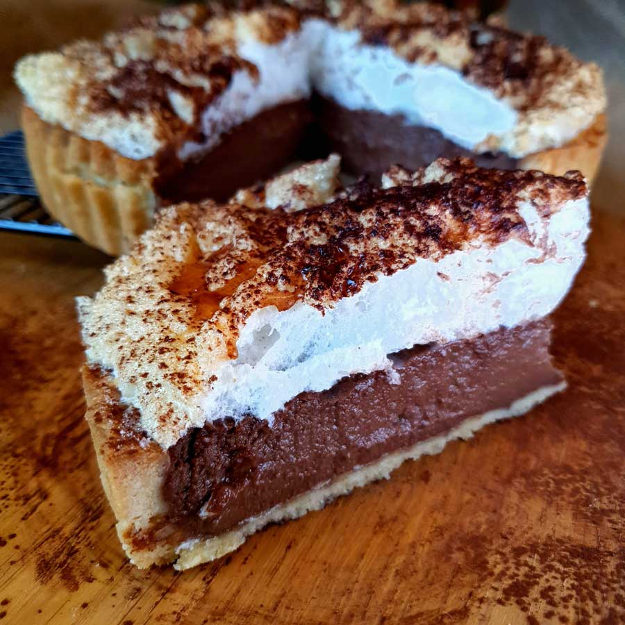 Dairy Free Chocolate Pie © rosemaryandporkbelly