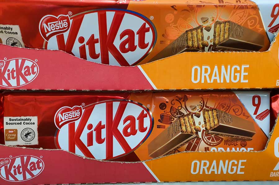 Orange Kit Kat chocolate © rosemaryandporkbelly