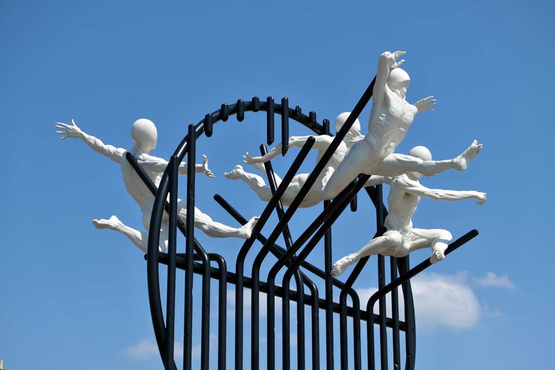 Flight of the Langoustine sculpture by artist Pierre Diamantopoulo on Hove seafront.

Hidden Hove