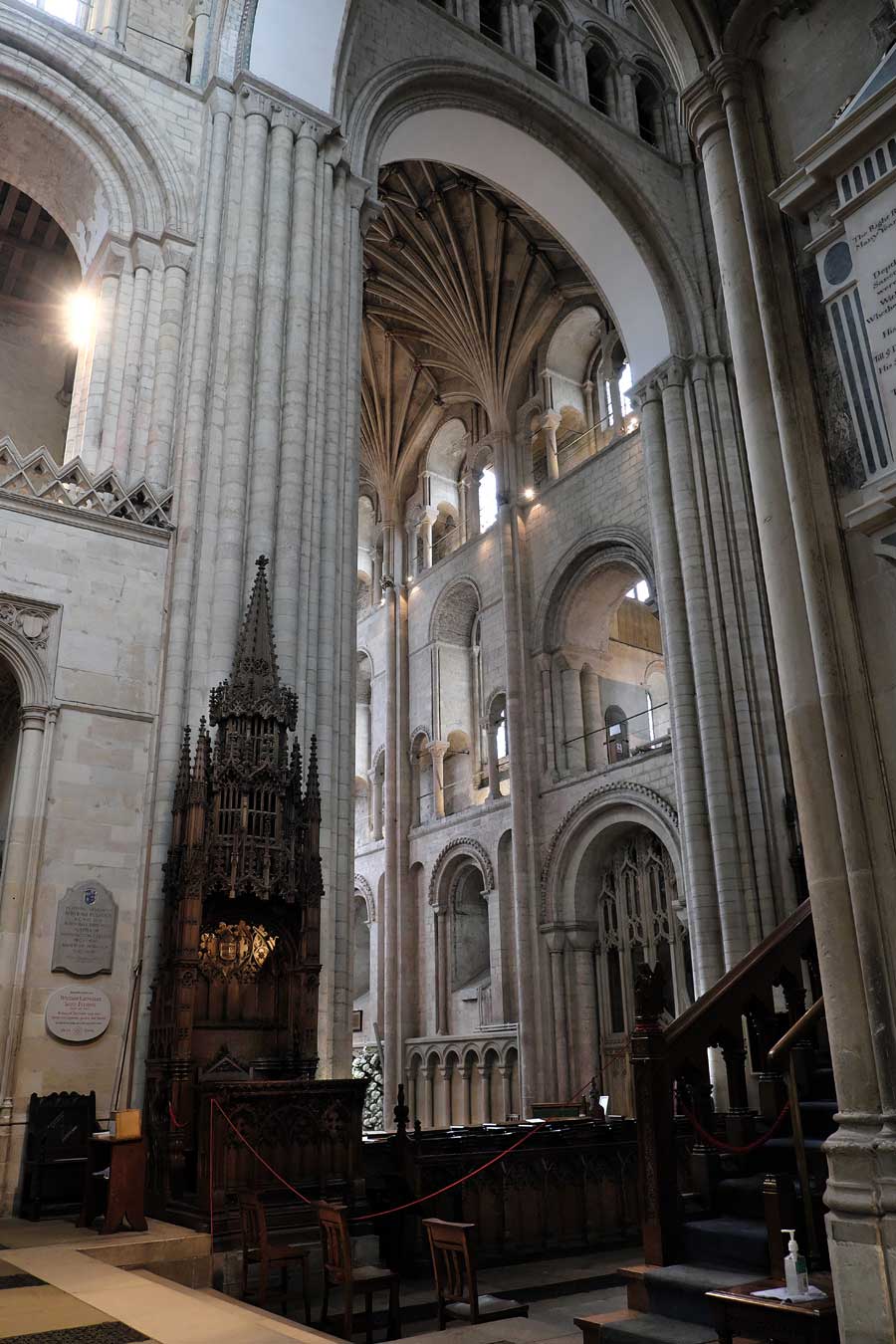 Norwich Cathedral interior Norfolk UK