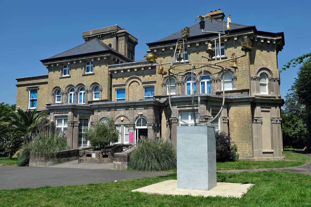 The Orrery with icons of Hove life in front of Hove Museum of Creativity