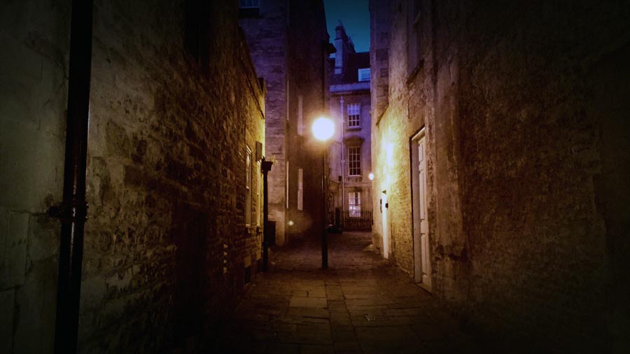 Back streets of Bath, UK guided ghost walks