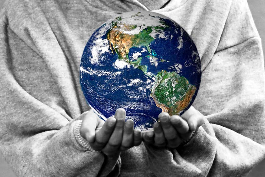 Child holding the world in their hands

Earth Day