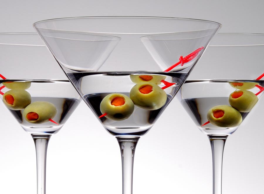 Martini cocktails