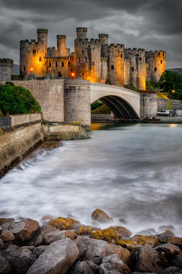 Conwy Castle At Night