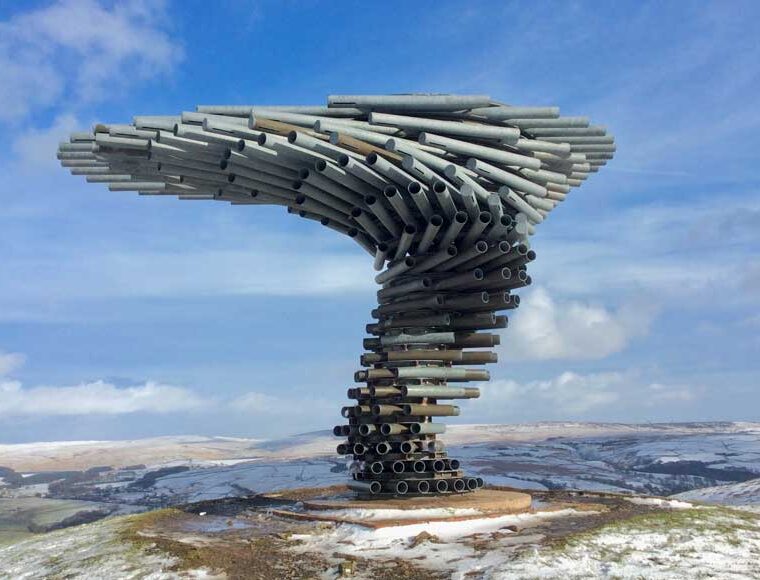 The Singing Ringing Tree at Crown Point, Burnley, Lancashire